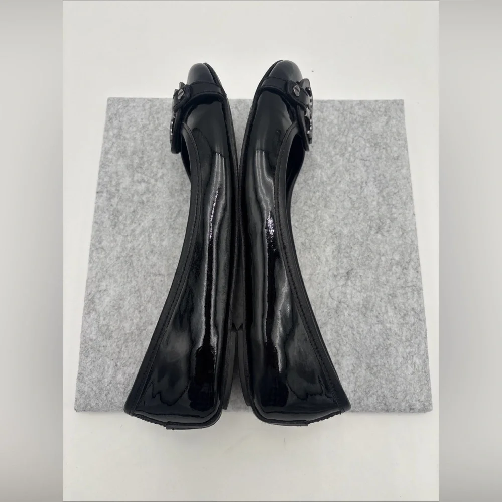Tory Burch Black Loafers with Metallic‎ Accent